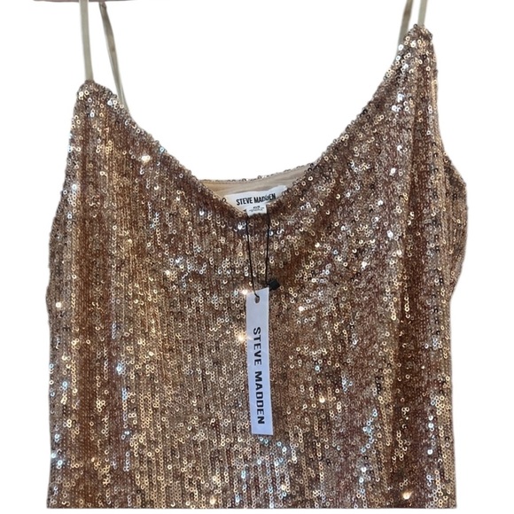 Steve Madden Rose Gold Sequin Dress - Picture 4 of 4